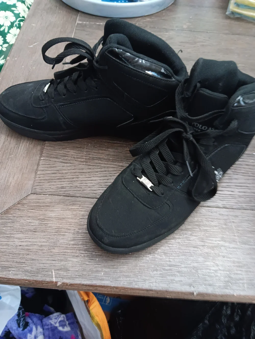 U.S. Polo Assn. Men's Size 10.5 Black High-Top Lace-Up Sneakers